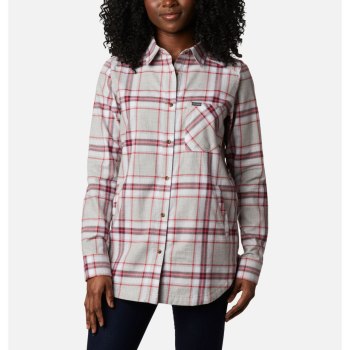 Columbia Overhemd Dames, Sunday Summit Plaid Tunic Rood, 32FYXZADK